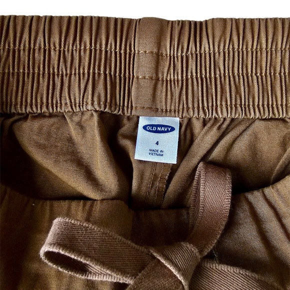 Old Navy Casual Elastic Waist Pants with Ajustable Drawcord Side Pockets Tapered - Picture 5 of 10